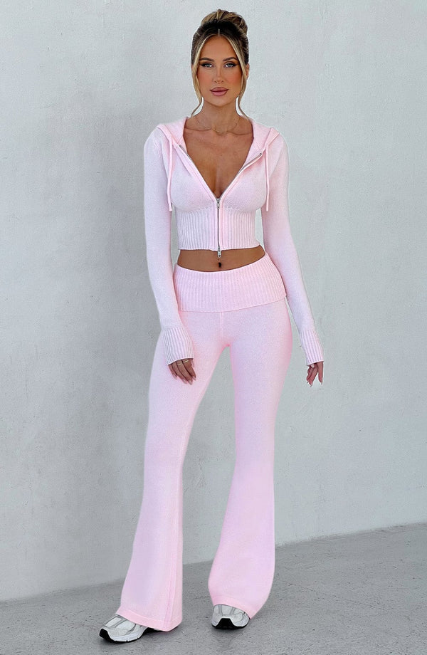 Pantalon en Maille Paloma - Rose
