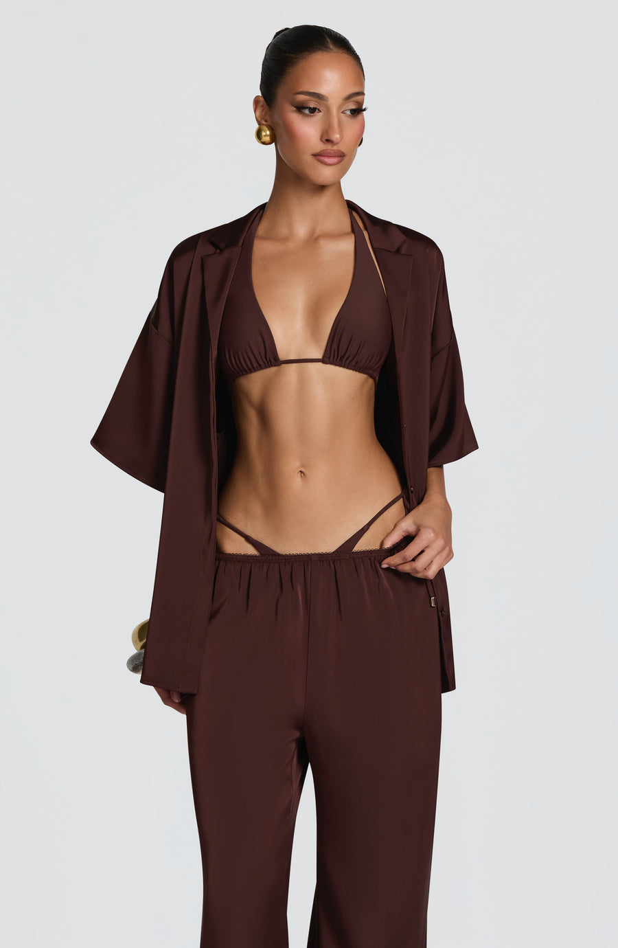 Chemise Soleil - Brun Prune