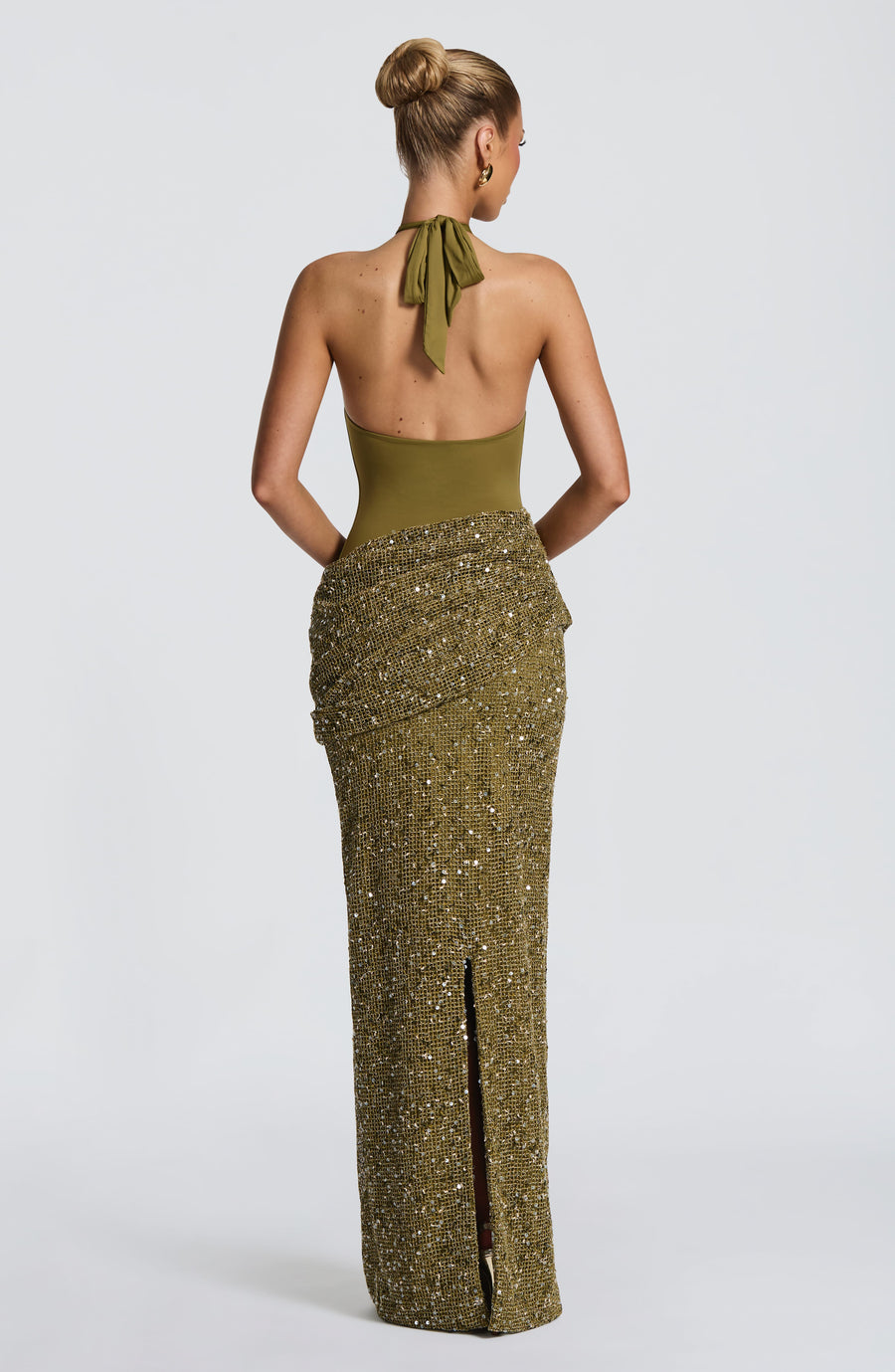 Robe Maxi Soléa - Olive Foncé
