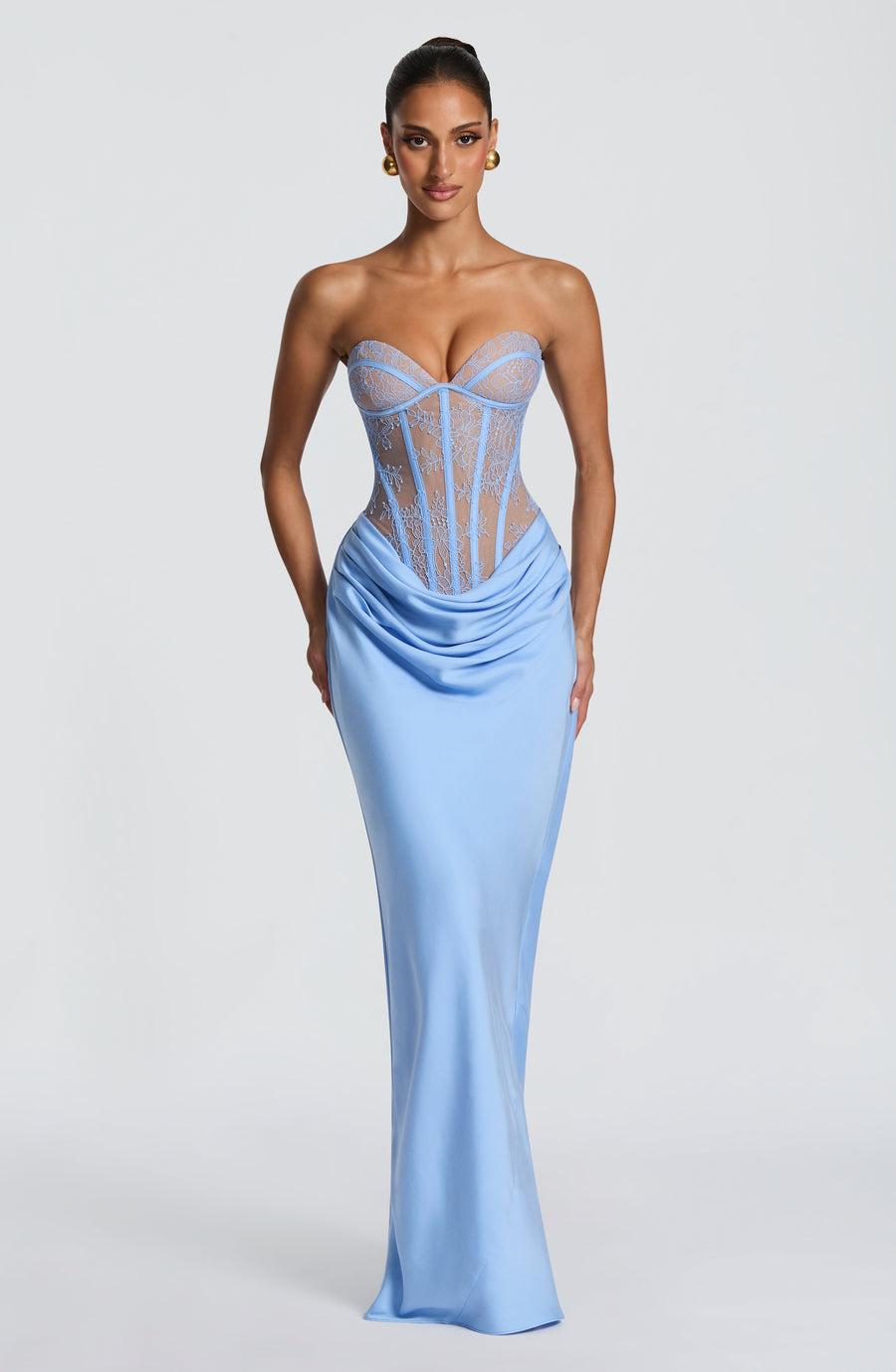 Robe Maxi Capucine - Bleu Poudré