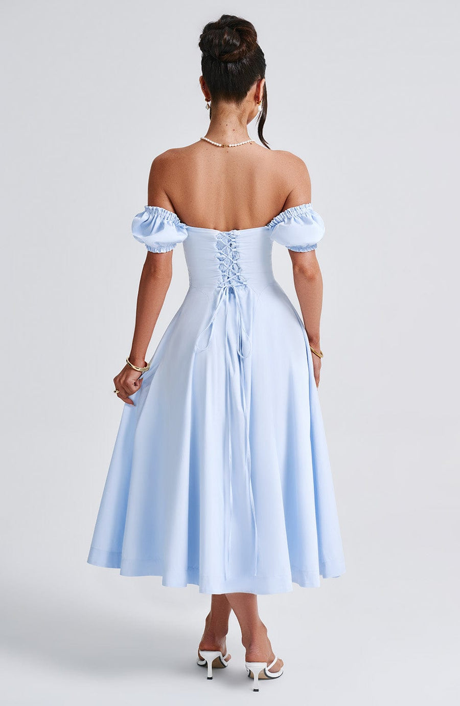Robe Midi Élora - Bleu