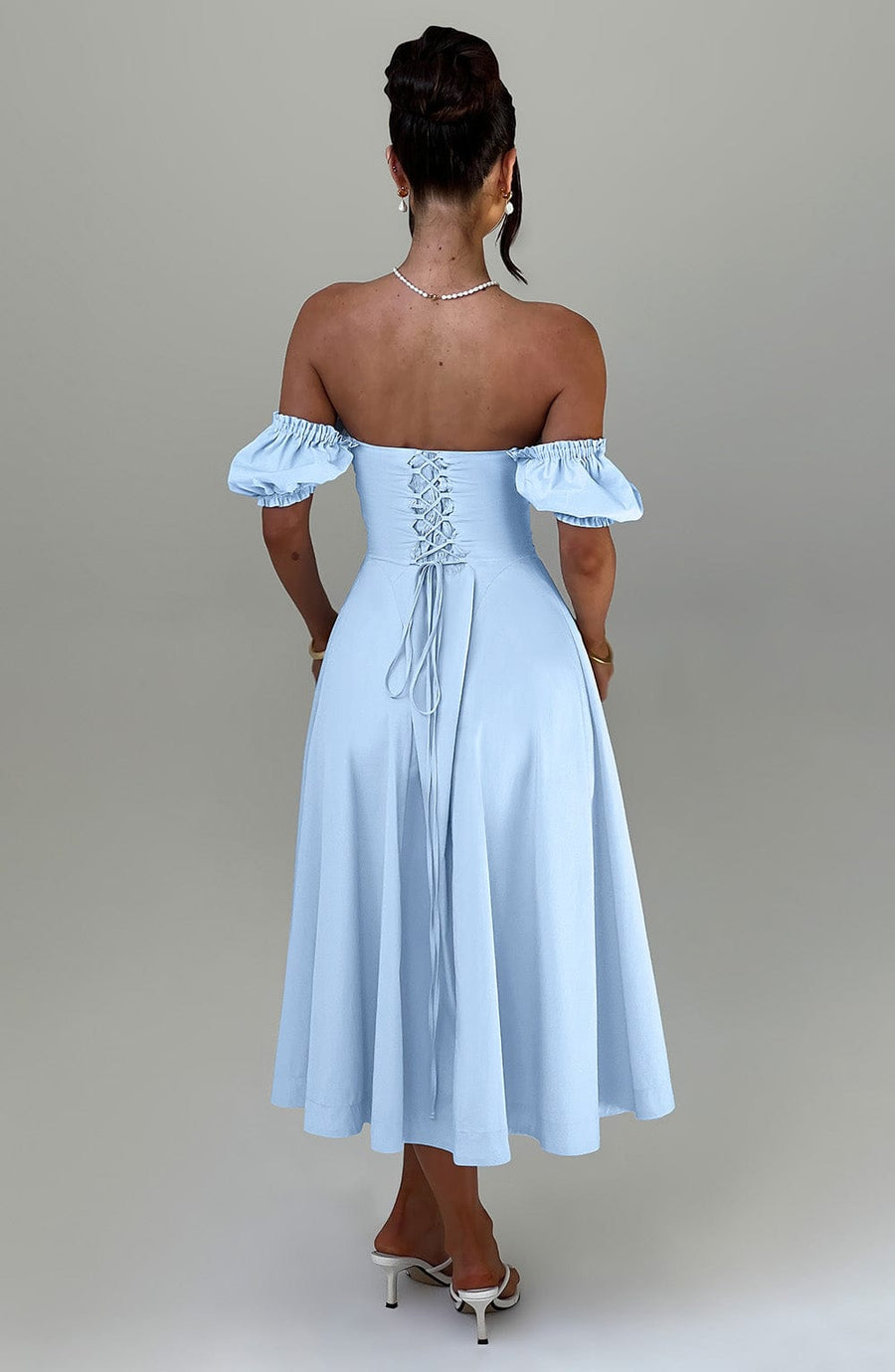 Robe Midi Élora - Bleu