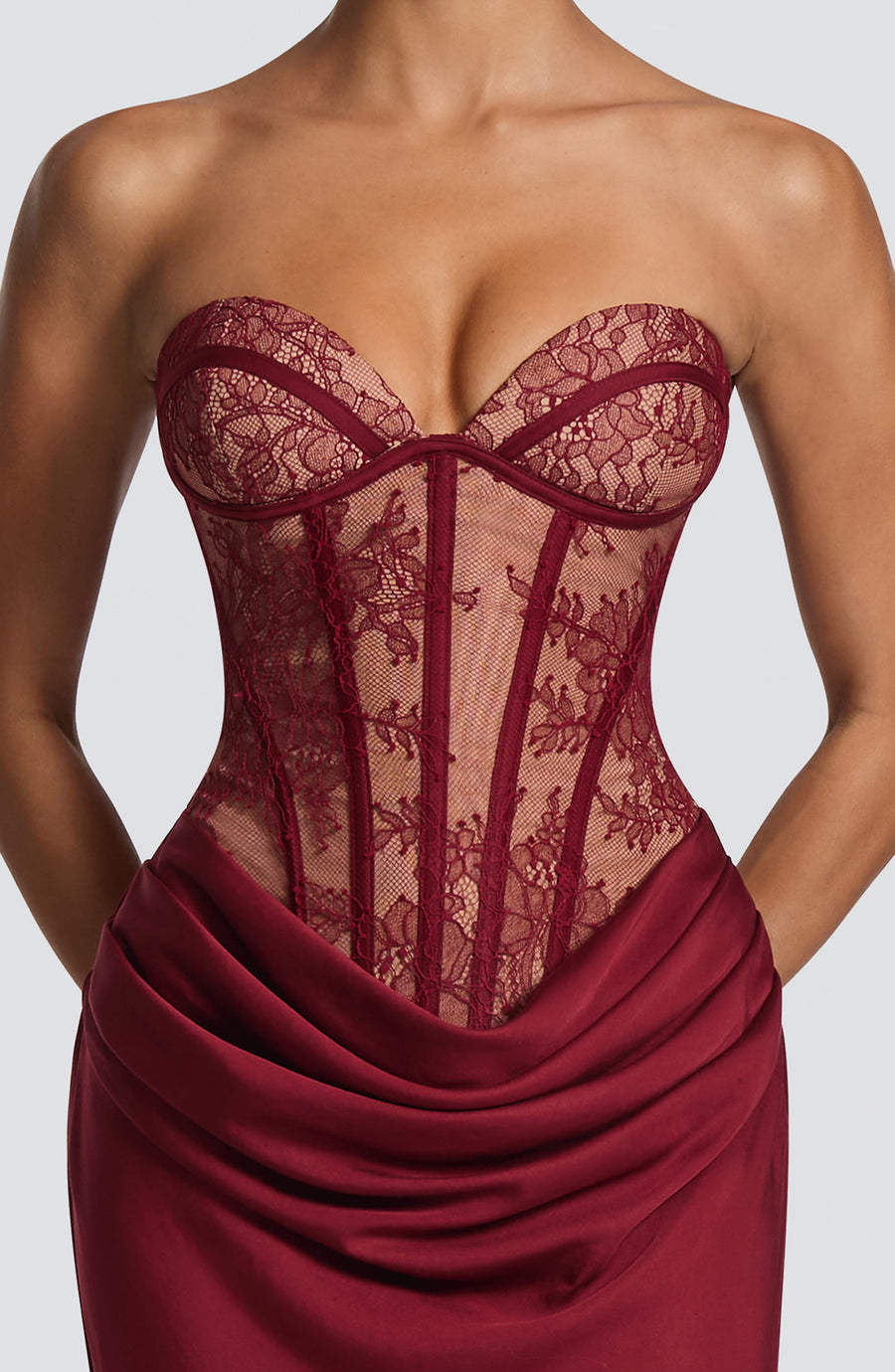 Robe Maxi Capucine - Bordeaux