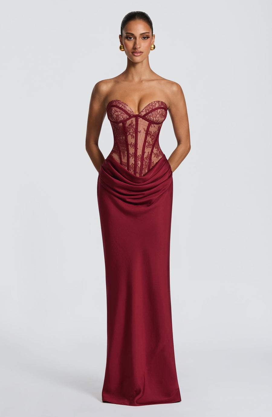 Robe Maxi Capucine - Bordeaux