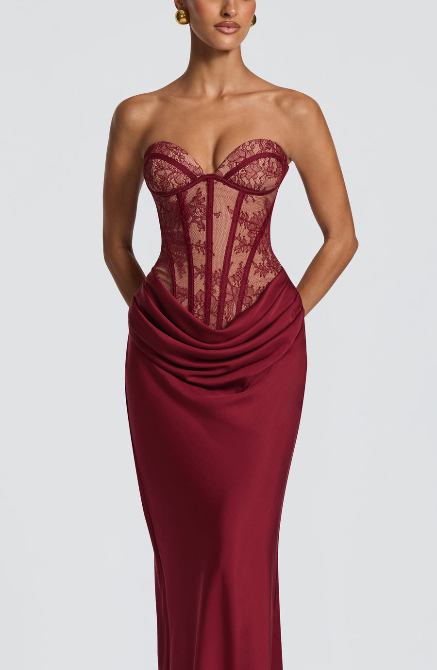 Robe Maxi Capucine - Bordeaux