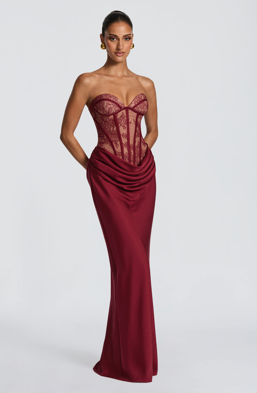 Robe Maxi Capucine - Bordeaux