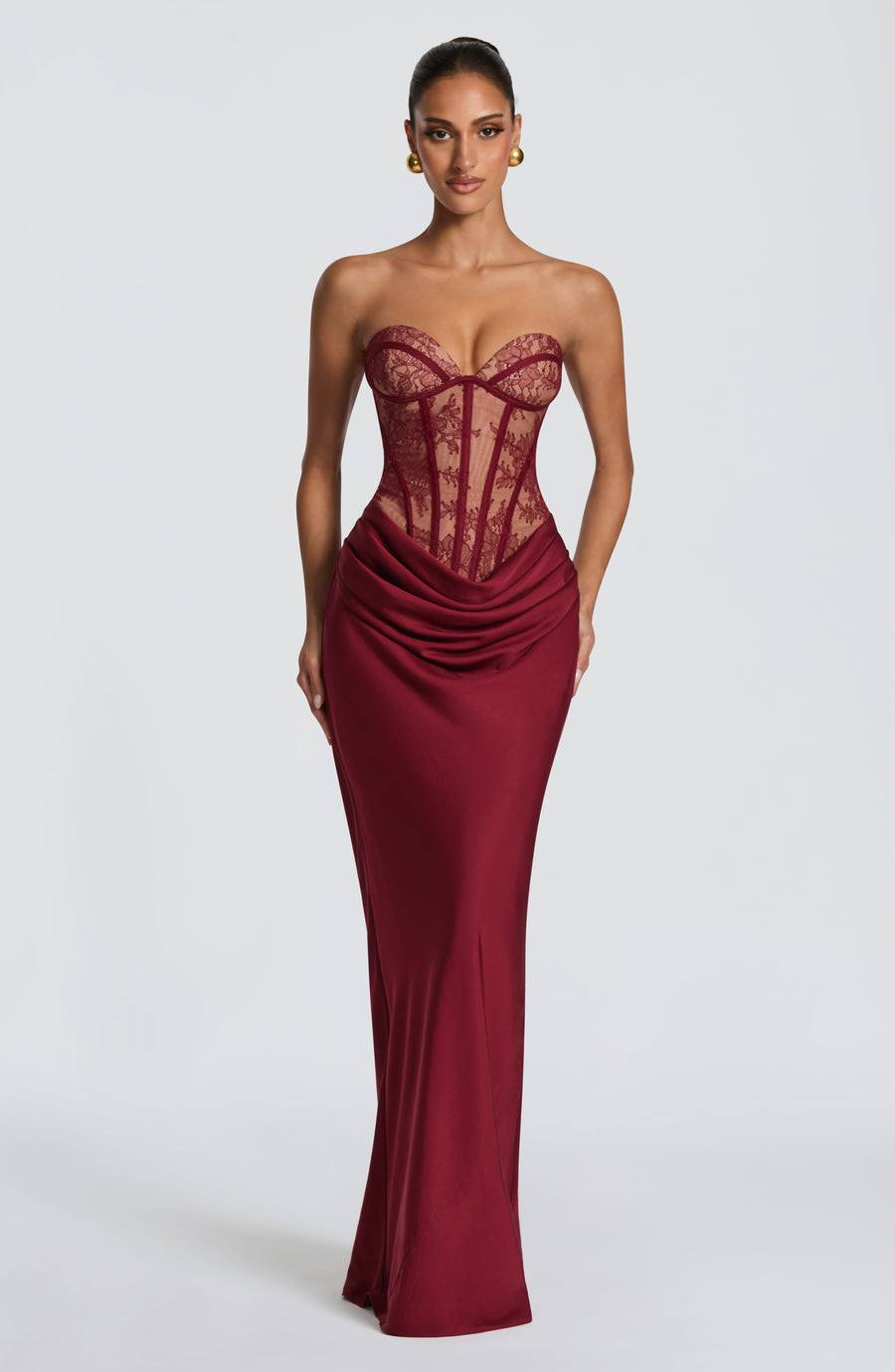 Robe Maxi Capucine - Bordeaux