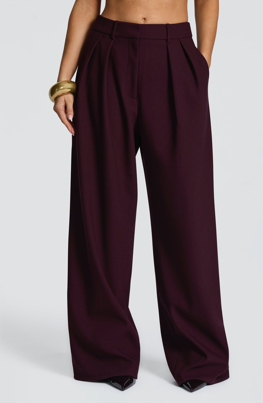 Pantalon Clémence - Prune