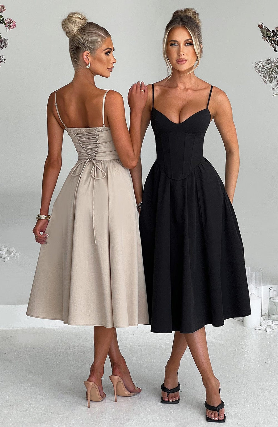 Robe Midi Marielle - Noir