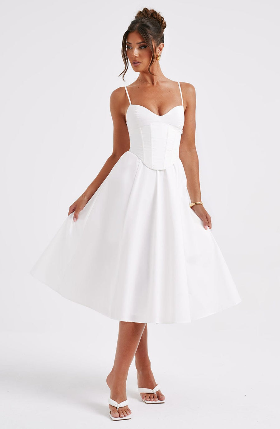 Robe Midi Marielle - Ivoire