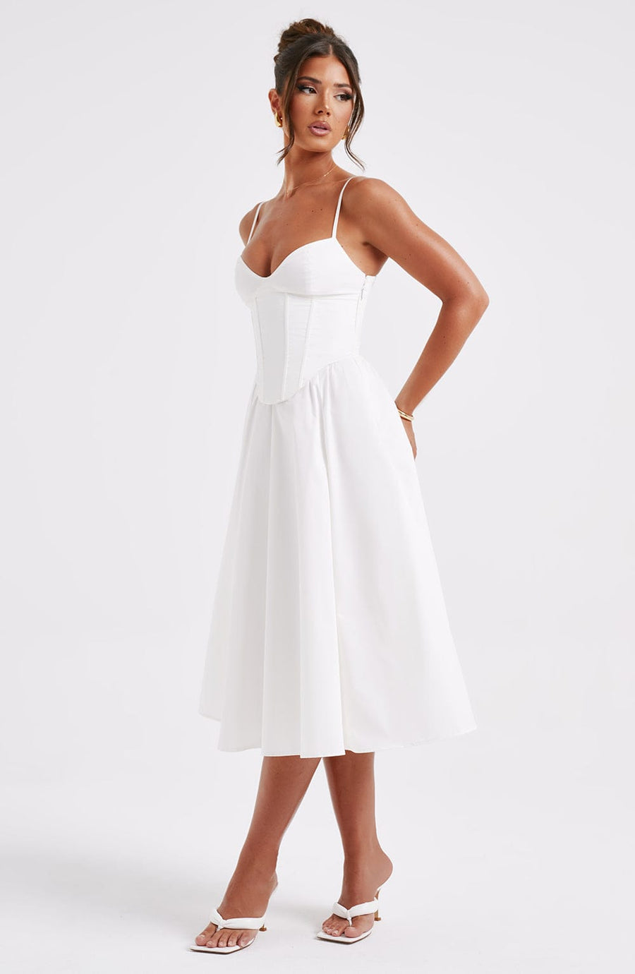 Robe Midi Marielle - Ivoire