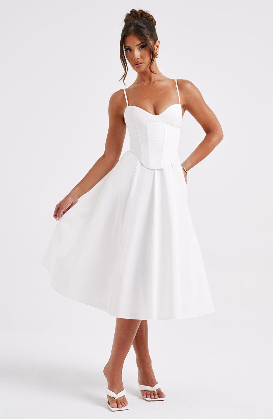Robe Midi Marielle - Ivoire