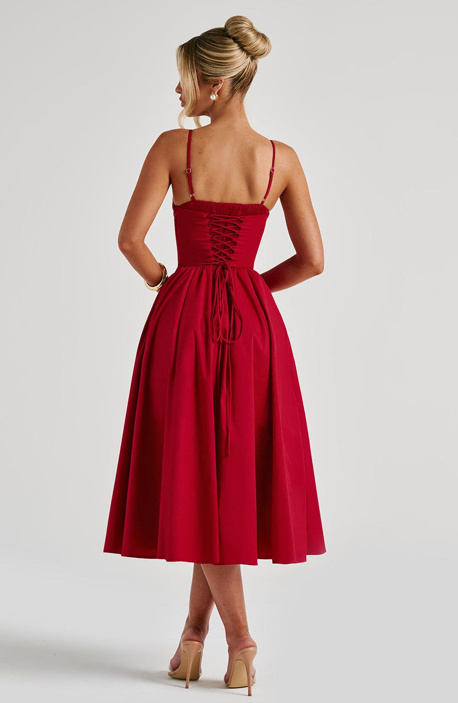 Robe Midi Marielle - Rouge
