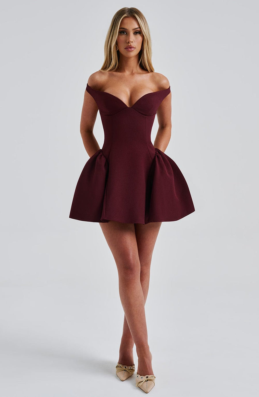 Robe Mini Marlène - Rouge Cerise