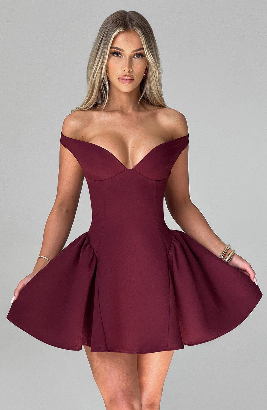 Robe Mini Marlène - Rouge Cerise