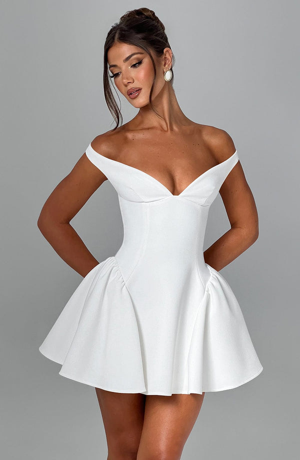 Robe Mini Marlène - Ivoire