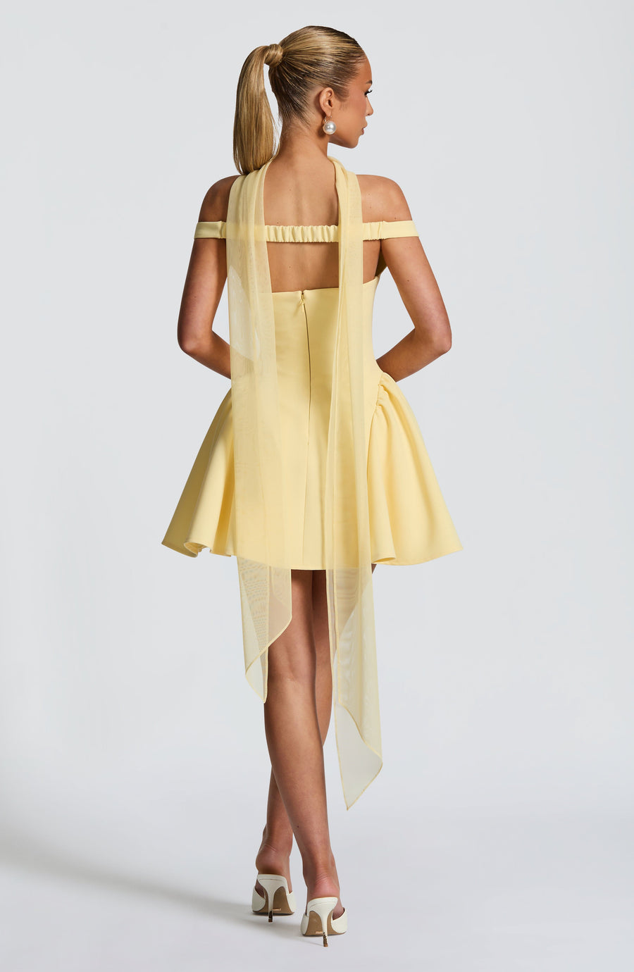 Robe Mini Marlène - Jaune Citron