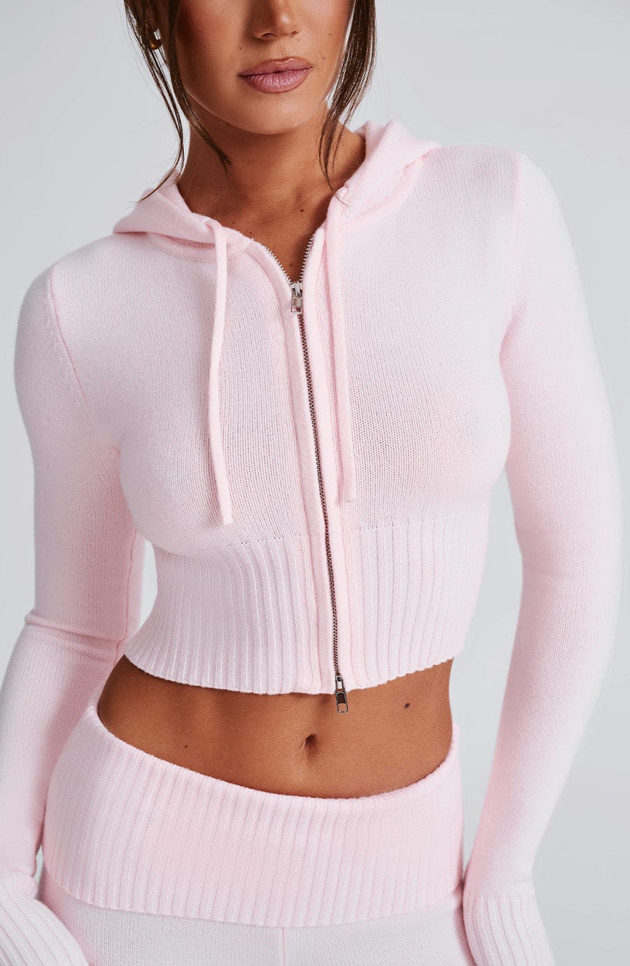 Hoodie en Maille Paloma - Rose