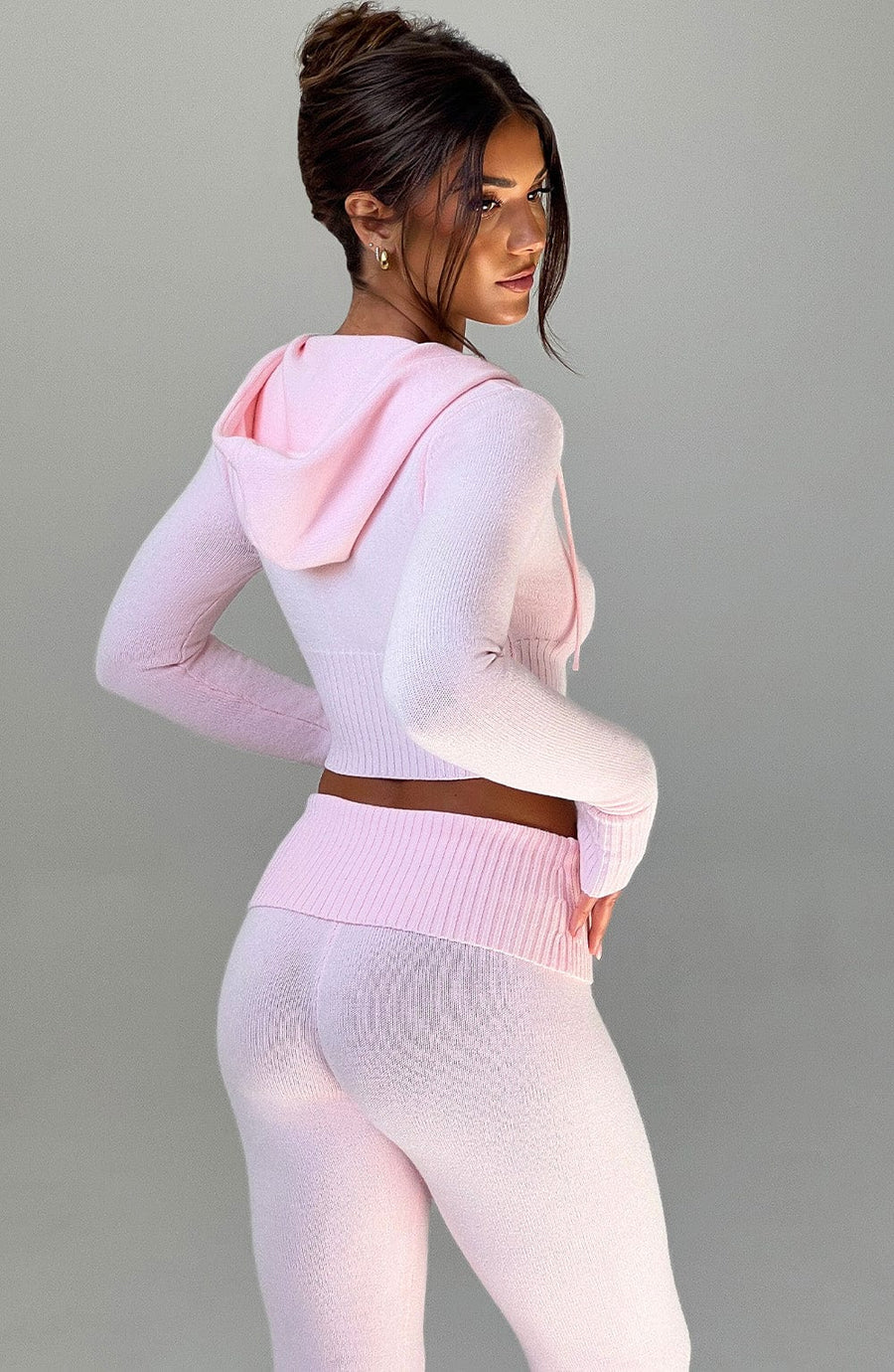 Hoodie en Maille Paloma - Rose