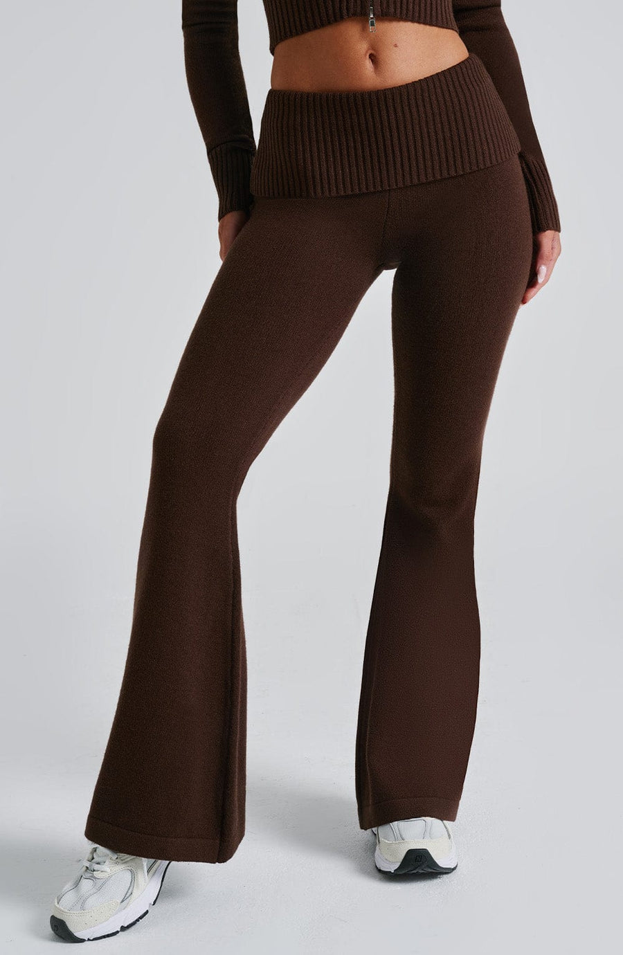 Pantalon en Maille Paloma - Chocolat