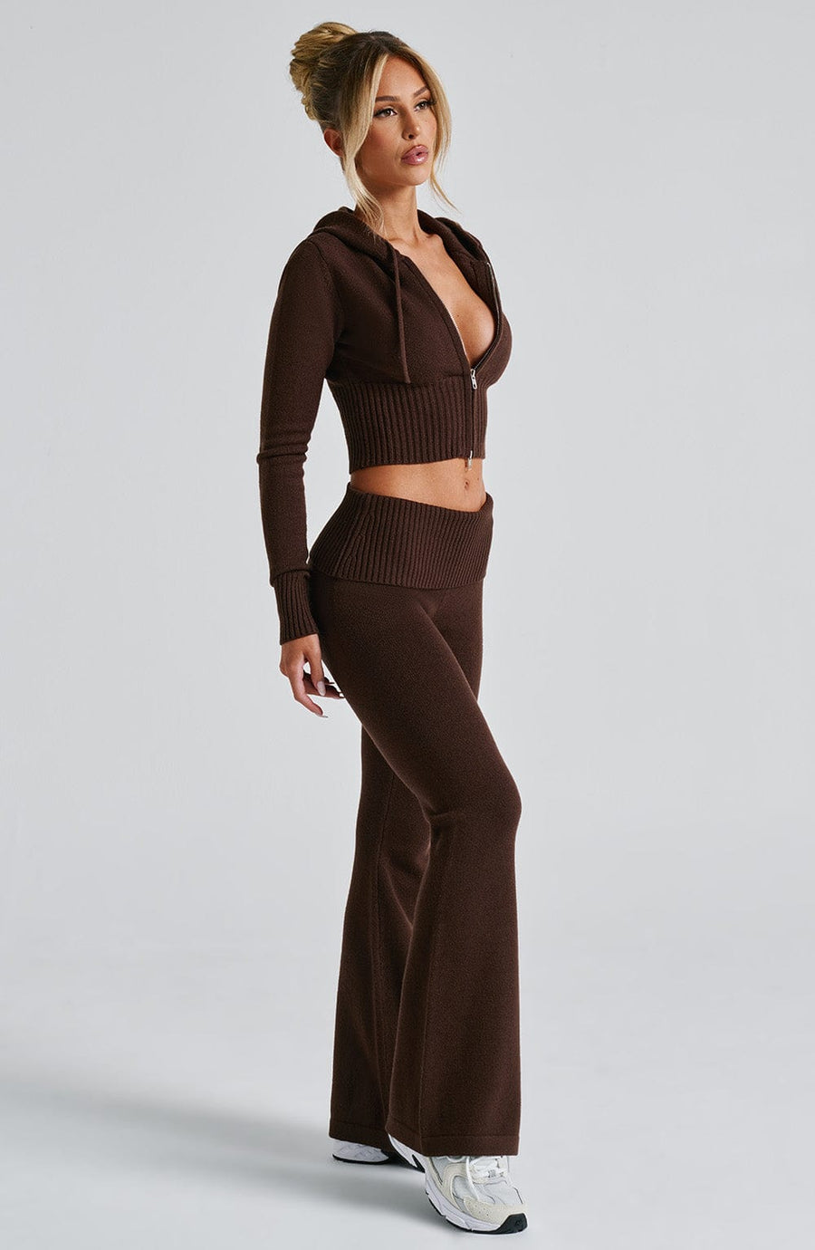 Pantalon en Maille Paloma - Chocolat
