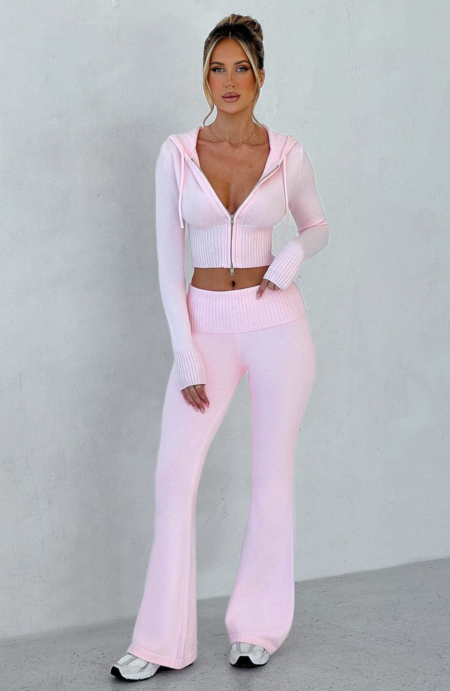 Pantalon en Maille Paloma - Rose