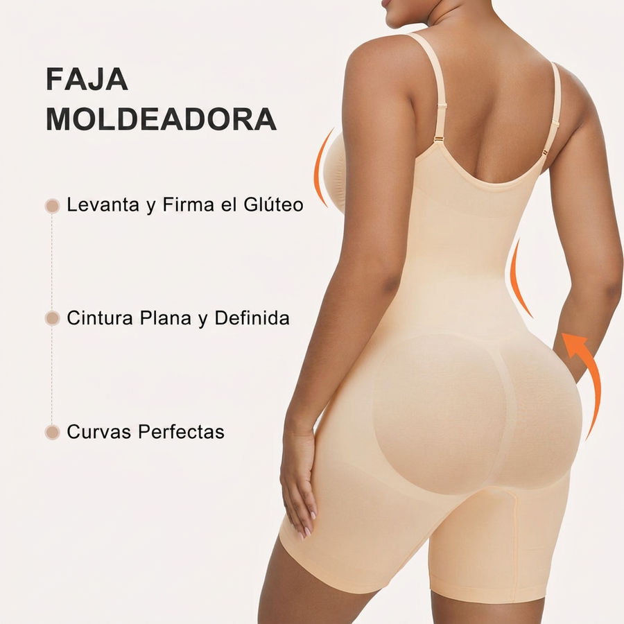 Body Reductor con Cremallera — Faja Moldeadora Sin Costuras
